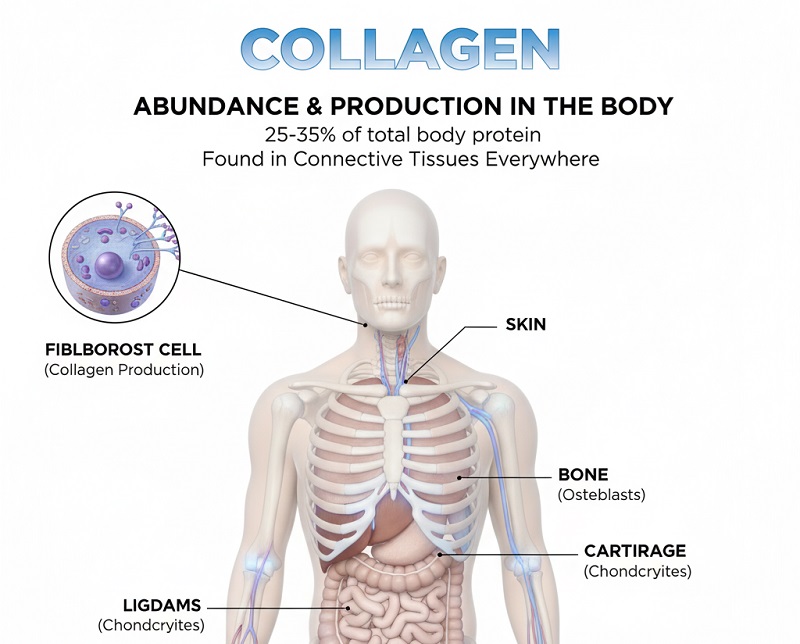 محل تولید و فراوانی در بدن